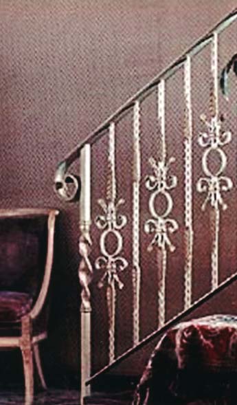 Кованые перила для лестниц №33