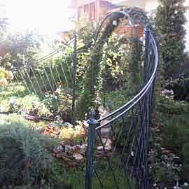 Арка садовая "Estetici Forniture" с садовым ограждением (пергола)